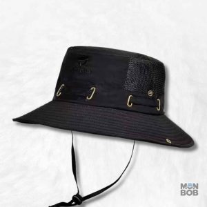 Bob randonnée homme noir et ficelle, accessoire outdoor