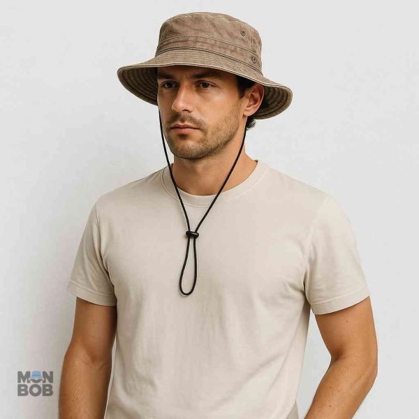Chapeau homme marron idéal pour les activités de plein air
