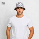 Chapeau réversible avec motif ananas, accessoire tendance