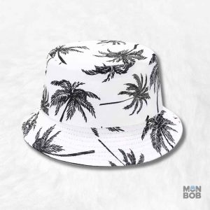 Bob réversible Palmier blanc pour un style estival