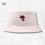 Bob beige en rose, accessoire de mode tendance