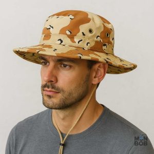 Chapeau bob léger avec ficelle ajustable