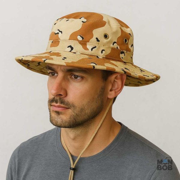 Chapeau bob léger avec ficelle ajustable