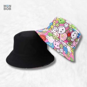 Bob Smiley réversible pour un look tendance et polyvalent