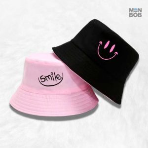 Bob Smiley en rose et noir, accessoire tendance