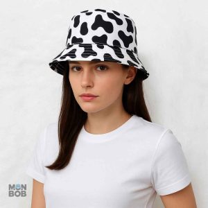 Chapeau réversible vache, confort et style décontracté