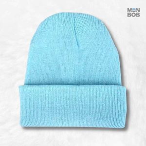 Bonnet Bleu Ciel en tricot doux, parfait pour l'hiver