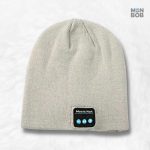 Bonnet Bluetooth Gris élégant et pratique pour écouter de la musique