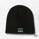 Bonnet Bluetooth Noir pour écouter de la musique sans fil