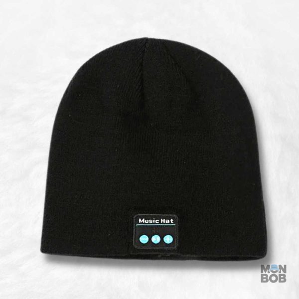 Bonnet Bluetooth Noir pour écouter de la musique sans fil