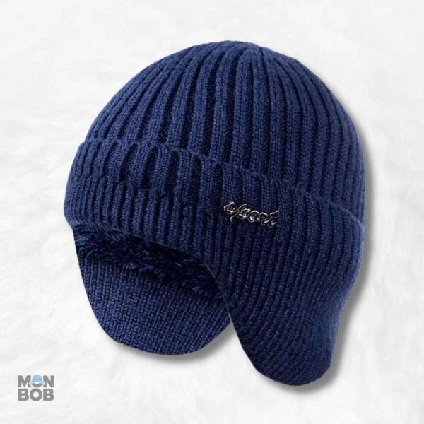 Bonnet bleu cache oreilles pour un confort optimal