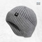 Bonnet Cache Oreille Gris d'Hiver