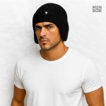 Accessoire d'hiver noir pour protéger les oreilles du froid