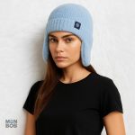 Bonnet laine bleu, protection contre le froid