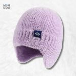 Bonnet Cache Oreilles en Laine Violette