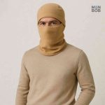 Cagoule beige, accessoire tendance pour l'hiver et le froid