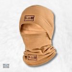 Bonnet Cagoule en Polaire Beige pour une protection chaude