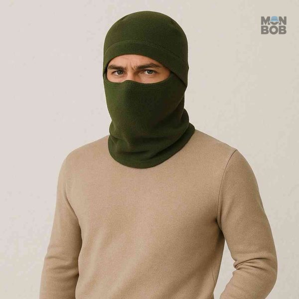 Cagoule verte, accessoire tendance pour l'hiver