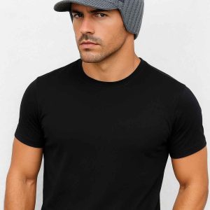 Accessoire hiver : casquette cache oreille en gris