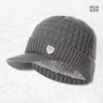 Bonnet casquette doublé polaire gris pour un confort optimal
