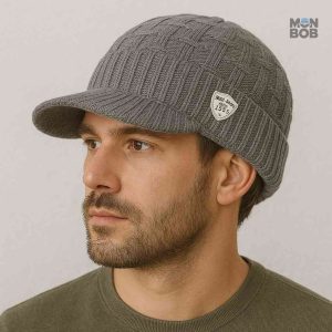 Casquette en polaire grise, parfaite pour les journées froides