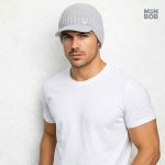 Casquette en polaire grise, style bonnet homme