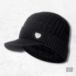 Bonnet Casquette Doublé Polaire Noir pour un style hivernal