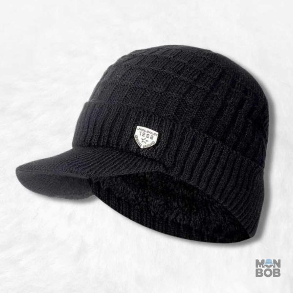 Bonnet Casquette Doublé Polaire Noir pour un style hivernal