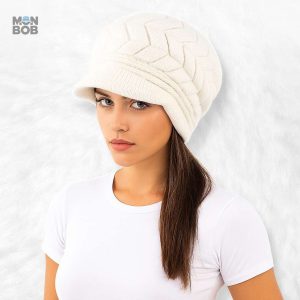 Casquette bonnet femme blanche pour un style décontracté