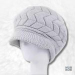 Bonnet casquette femme gris élégant et stylé