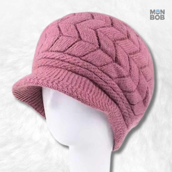 Bonnet casquette femme mauve tendance et stylé