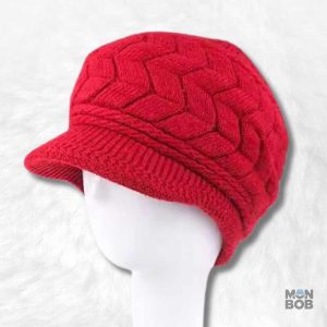 Bonnet casquette femme rouge tendance et stylé