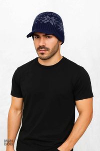Casquette d'Hiver en Bleu pour un style décontracté