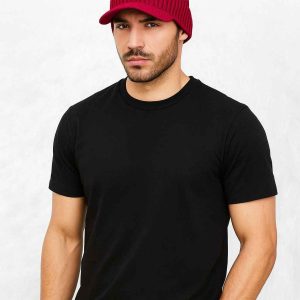Casquette d'hiver rouge, accessoire tendance pour les saisons froides