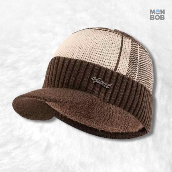 Bonnet casquette homme marron élégant et stylé pour toutes les saisons