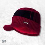 Bonnet casquette homme rouge élégant et tendance
