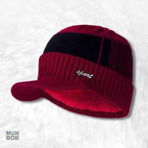 Bonnet casquette homme rouge élégant et tendance