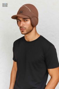 Casquette marron Skullies, accessoire tendance pour l'hiver