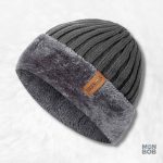Bonnet chaud gris pour affronter le froid avec style