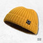 Bonnet court jaune pour femme, accessoire tendance et stylé