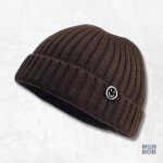 Bonnet court marron pour femme