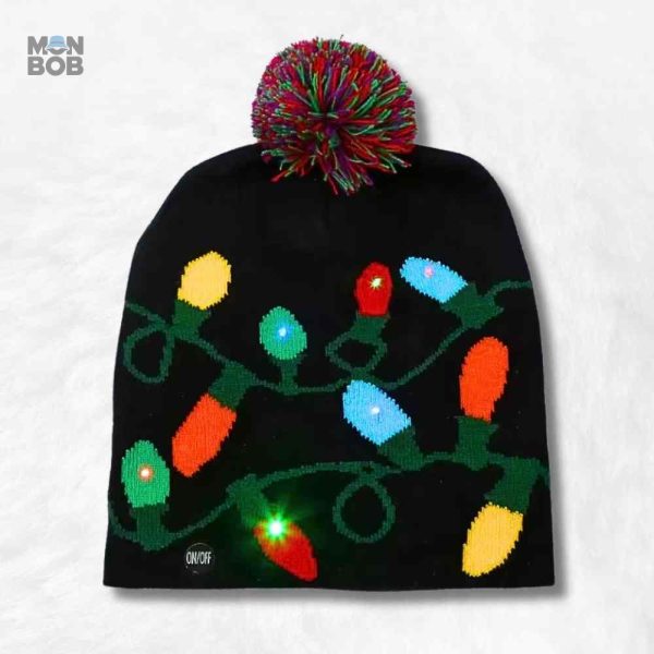 Bonnet de Noël lumineux pour des fêtes festives