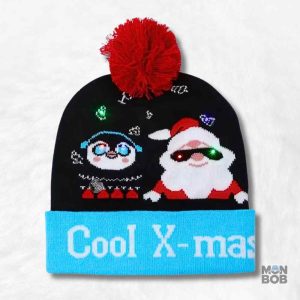 Bonnet de Noël Cartoon coloré et amusant pour les fêtes