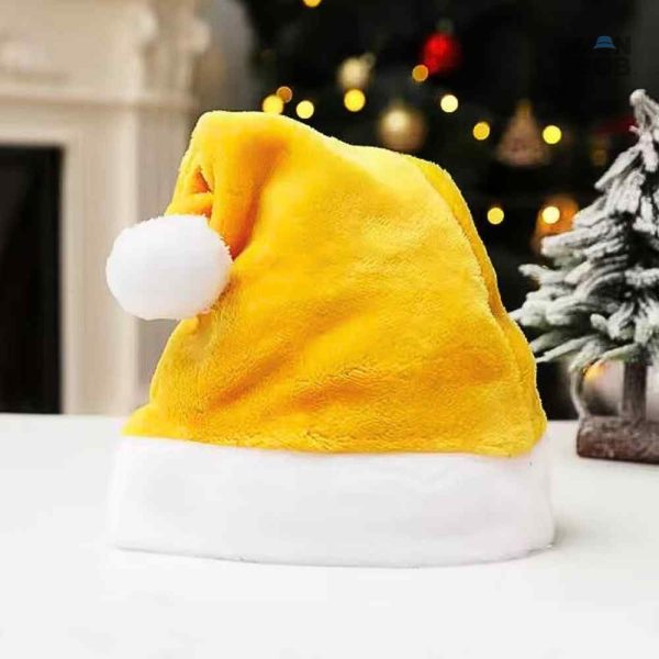 Bonnet jaune festif pour Noël, style décontracté et amusant
