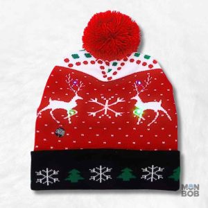 Bonnet de Noël lumineux traditionnel pour les fêtes