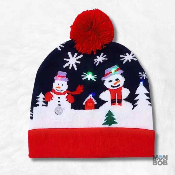 Bonnet de Noël Bonhomme de Neige original pour les fêtes