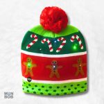 Bonnet de Noël Original Pain d'épice en tissu festif