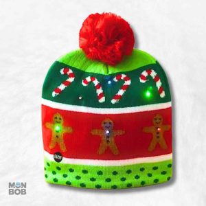Bonnet de Noël Original Pain d'épice en tissu festif