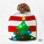Bonnet de Noël Original avec motif sapin festif