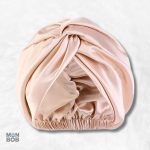 Bonnet de Nuit Satin Beige élégant pour des nuits confortables